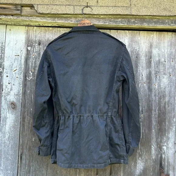 Vintage Black French Military Army Jacket - Picture 2 of 6